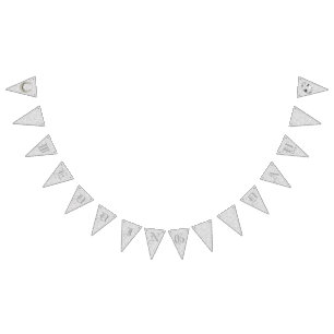 Trouwdag Bunting. Vlaggetjes