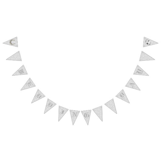 Trouwdag Bunting. Vlaggetjes (Alle)