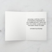 Trouwdag Gefeliciteerd Dancing Kaart (Binnen)