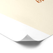 Trouwdag is in bloei Bloem Bruids Bruiloft Welkom  Poster (Hoek)