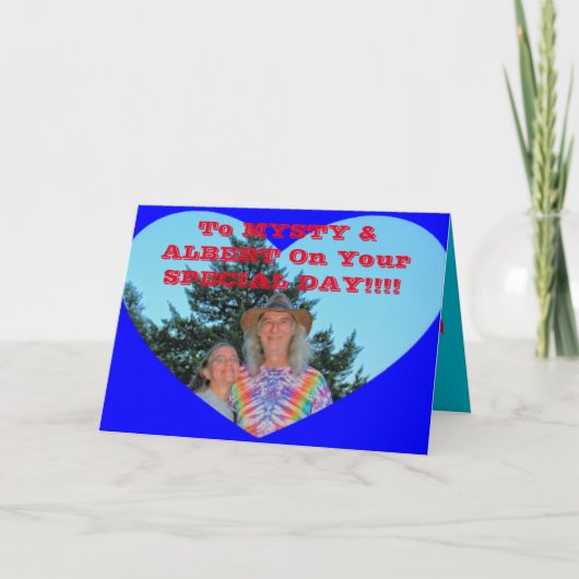 TROUWDAG KAART (Voorkant)