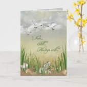 trouwdag met seashell kaart (Gele Bloem)