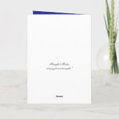 Trouwdag op het strand dolfijn bedankt (Achterkant)