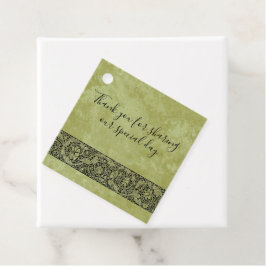 Trouwdag uit het verleden, Victoriaanse bloem bloe Bedankjes Labels