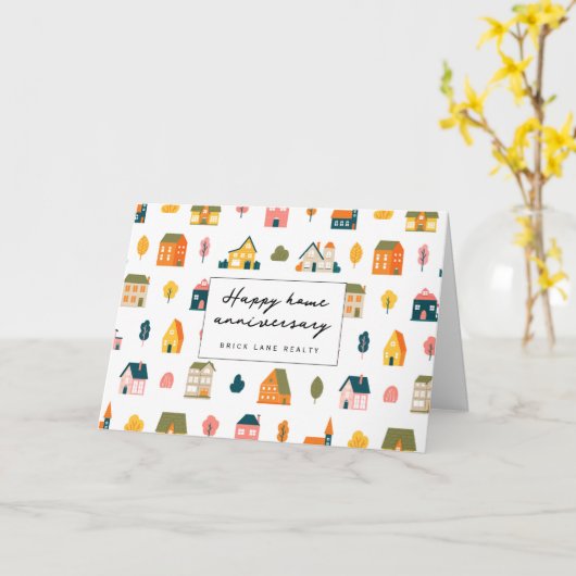 Trouwdag van het Huis Vastgoed Kaart (Gele Bloem)