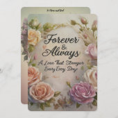 Trouwdag van ouders kaart (Voorkant / Achterkant)