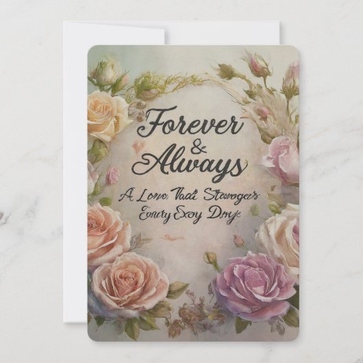 Trouwdag van ouders kaart (Voorkant)