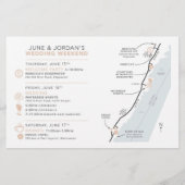 Trouwdag Welkomstkaart Kaart - voor JUNI (Achterkant)