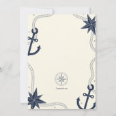 Trouwdatum aankondiging met maritiem thema (Achterkant)
