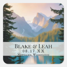  trouwdatum evenement Sticker Mountain