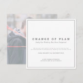 Trouwdatum of evenement wijziging van plan uitgest save the date (Voorkant / Achterkant)