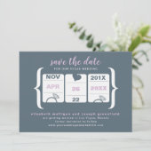 Trouwdatum opslaan met gokautomaat save the date (Staand voorkant)