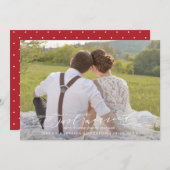 Trouwde Pas getrouwd eerste kerst Kaart (Voorkant / Achterkant)