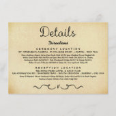 Trouwdetail Insert Kaart |  Antiek (Voorkant)