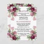 Trouwdetailkaart, informatiekaart kaart (Voorkant / Achterkant)