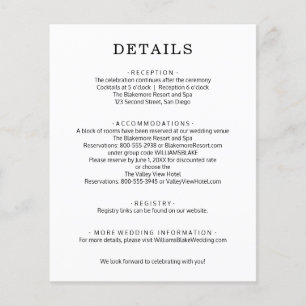 Trouwdetails Enclosure Flyer
