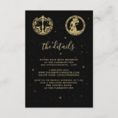 Trouwdetails Foto QR-code Informatiekaartje (Voorkant)