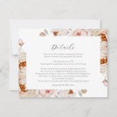 Trouwdetails Kaart met pioenen en Rozen (Voorkant)