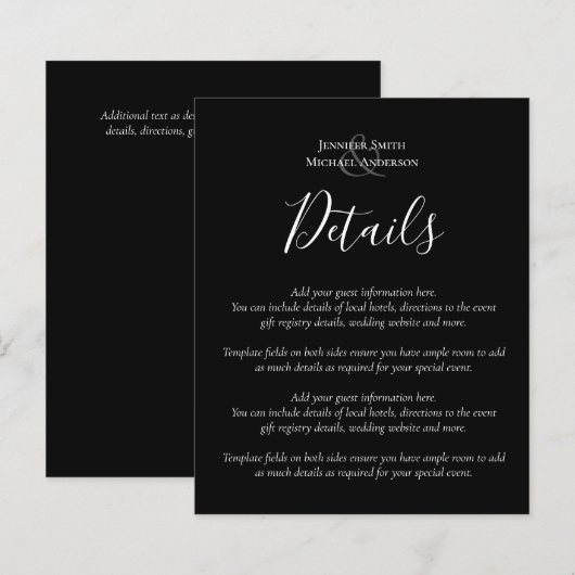 Trouwdetails met laag budget Hotels Bijlage Sjablo (Voorkant / Achterkant)