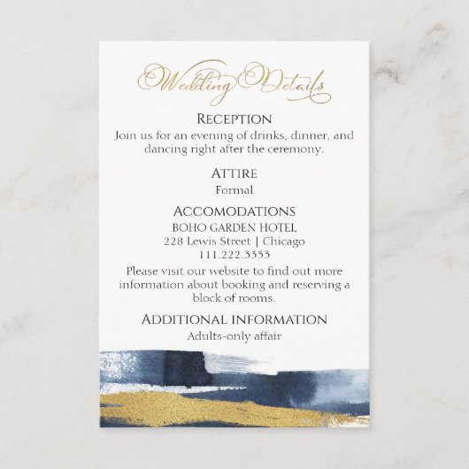 Trouwdetails | RSVP | QR-code bijlage kaart (Voorkant)