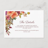 Trouwdetails RSVP-website Uw tekst Informatiekaartje (Voorkant)