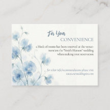 Trouwdetailskaart 'Something Blue'