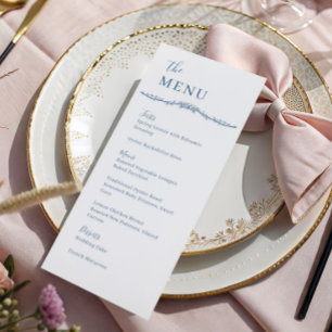 Trouwdiner met Staalblauwe Kam van Klimmende Roos Menu