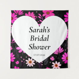 Trouwdouchewand poster gepersonaliseerd wandkleed