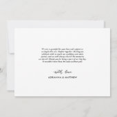 Trouwdrie foto's Elegant Bedankt Script (Achterkant)