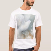 Trouwduif Bloem T-shirt ontwerp (Voorkant)