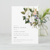 Trouwe Boeket Bloemige Bruiloft Uitnodiging (Staand voorkant)