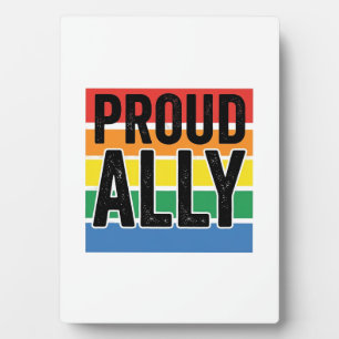 Trouwe Bondgenoot Vintage Pride Steun T-shirt Ontw Fotoplaat