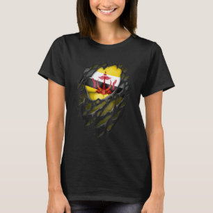 Trouwe Bruneise wortels Erfgoed gescheurd Gescheur T-shirt