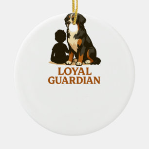 Trouwe familiebeschermer Berner Sennenhond Keramisch Ornament