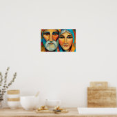 Trouwe Grootouders van Jezus Poster (Keuken)
