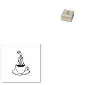 trouwe koffiestempel 	rubberstempel (Gestempeld)