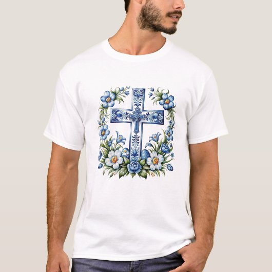Trouwe Kruis: Inspirerend Jesus T-shirt (Voorkant)
