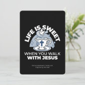 Trouwe Levende Kunst - Teacup met Kruis en Duif Feestdagenkaart (Staand voorkant)