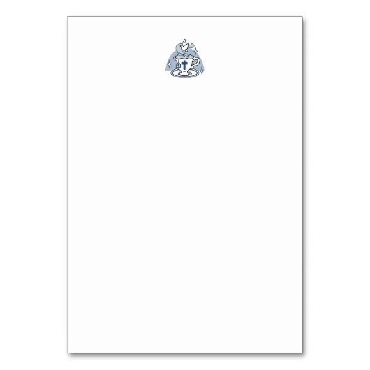 Trouwe Levende Kunst - Teacup met Kruis en Duif Kaart (Achterkant)