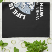 Trouwe Levende Kunst - Teacup met Kruis en Duif Theedoek (Gevouwen)