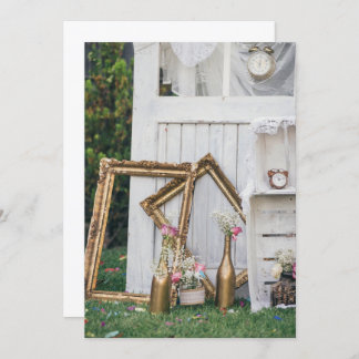 Trouwe uitnodiging in vintage stijl