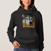 Trouwe Vriend Siberische Husky Scoop Hoodie (Voorkant)