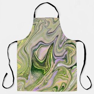 Trouwe Yours 1 Kosteloos Vorm Groen Abstract Schor Schort