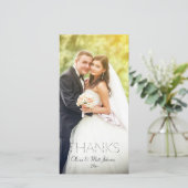 Trouwen Bedankt Fotokaart (Staand voorkant)