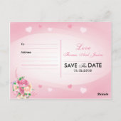 Trouwen Bewaar de datum Briefkaarten (Achterkant)