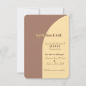 Trouwen Bewaar de datum Mocha Mousse Arched Save The Date (Voorkant)