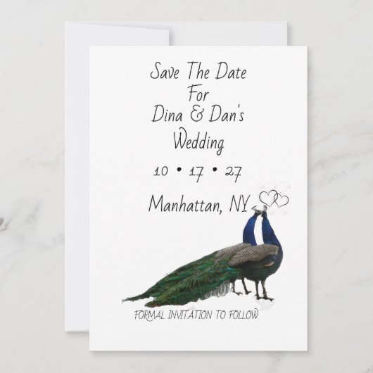 Trouwen Bewaar de datumkaart Save The Date (Voorkant)