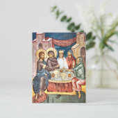 Trouwen bij Cana Orthodox Christelijk Icon Briefkaart (Staand voorkant)