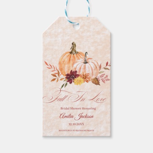 trouwen bruidsfeest bruidsfeest cadeaulabel (Voorkant)