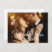 Trouwen Dank u Briefkaarten Fotokaarten Custom (Voorkant / Achterkant)